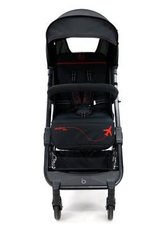 asalvo Baby Stroller Travel+, Black Red  - Image 3