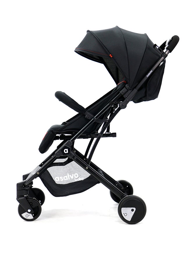 asalvo Baby Stroller Travel+, Black Red - Image 4