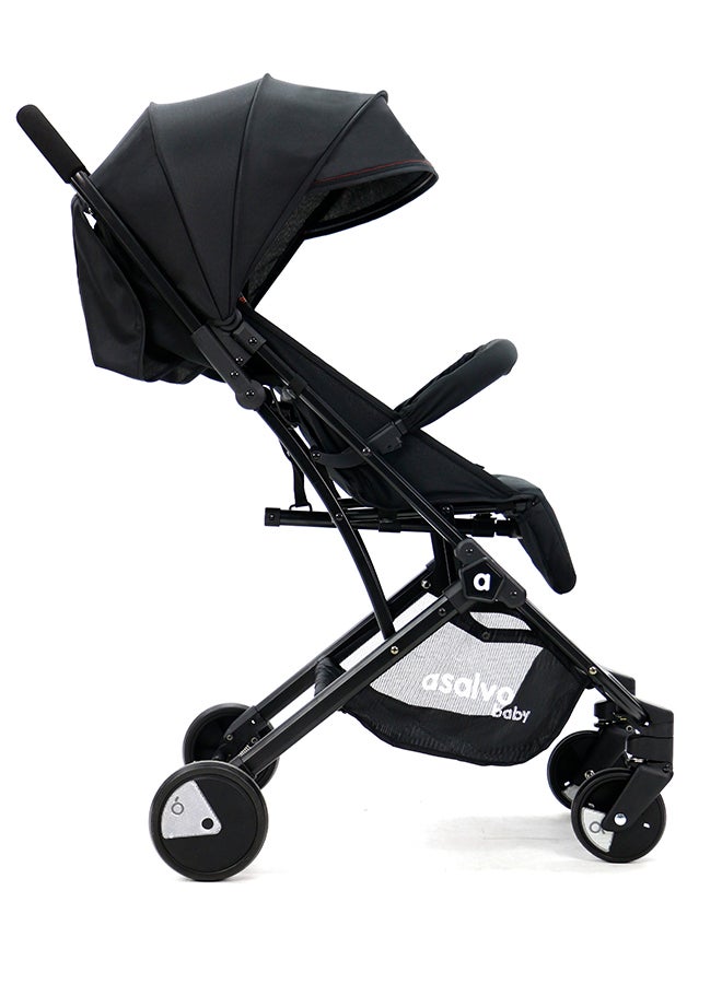 asalvo Baby Stroller Travel+, Black Red - Image 5