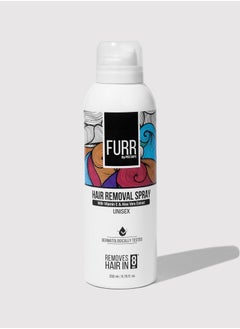 Furr Furr Hair Removal Spray for Men And Women with Aloe Vera and Vitamin E for Softer Skin, Painless Hair Removal in Just 8min for Chest, Hand, Leg, Underarm and Intimate Area, Alcohol & Paraben Free - 200 ml  - Image 1