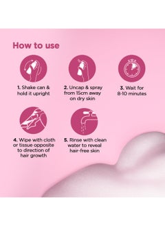 Furr Furr Hair Removal Spray for Men And Women with Aloe Vera and Vitamin E for Softer Skin, Painless Hair Removal in Just 8min for Chest, Hand, Leg, Underarm and Intimate Area, Alcohol & Paraben Free - 200 ml  - Image 5