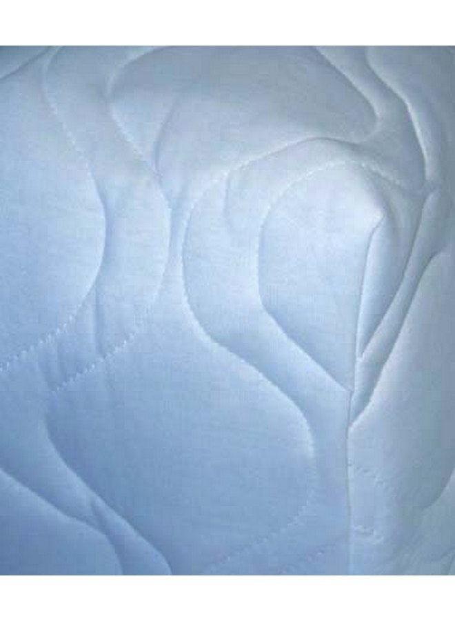 SheetWorld Quilted Fitted Pad Fits Graco Tot Bloc Square Playard 36 x 36, Solid Blue - Made in USA