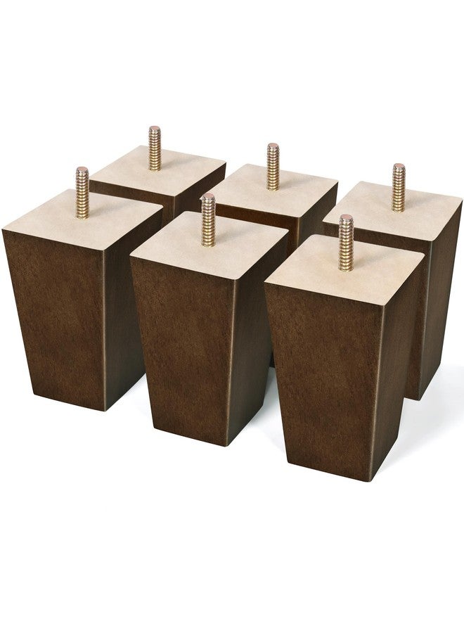 AORYVIC Wood Furniture Legs 3 inch Sofa Legs Pack of 6 Mid-Century Modern Replacement Couch Legs for Sectional, Dresser, Recliner, Nightstand, Ottoman, Cabinet - Image 1