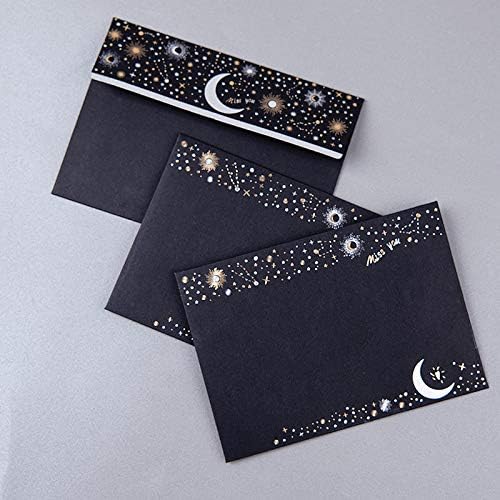 XIAOHONG 36pcs Starry sky letter writing stationary paper and envelopes set literary love letter highend bronzing invitation creative small fresh Japanesestyle Stationery Set Letter Writing Paper - Image 2