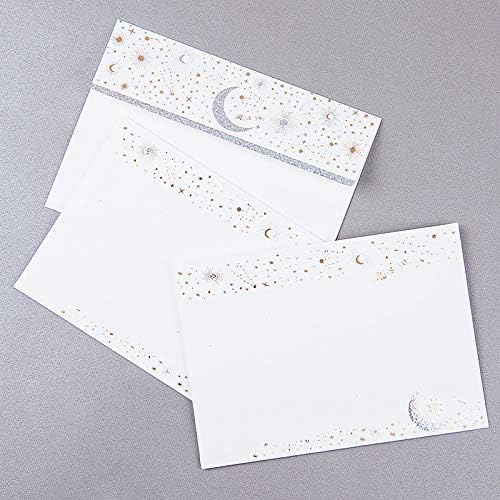 XIAOHONG 36pcs Starry sky letter writing stationary paper and envelopes set literary love letter highend bronzing invitation creative small fresh Japanesestyle Stationery Set Letter Writing Paper - Image 3