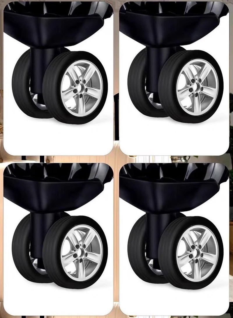 8 Pack Luggage Wheel Covers and  Silicone Carry on Luggage Suitcase Wheels Protector for Most Spinner Wheels Luggage Set - Image 4
