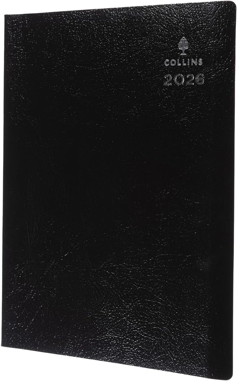 Collins - Leadership - 2026 12 Month Calendar Year Planner, Week-To-View with Hourly Appointments Diary, A5 - Black (CP6741.99-26) - Image 1
