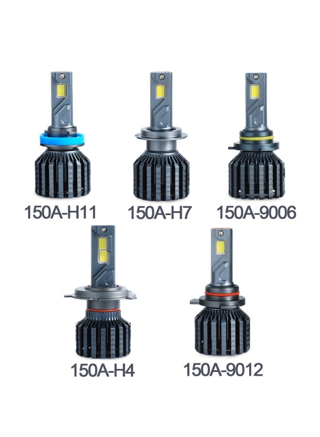 GPNE Upgraded LED Headlight Bulbs H7 H11 H4 6000K 150W 14500LM Super Bright Car Bulb for Night Driving Desert Use Plug and Play Cooling Fan (Pack of 2) - Image 4
