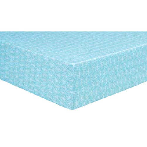 Trend Lab Jersey Fitted Crib Sheet, Leaves - Image 3
