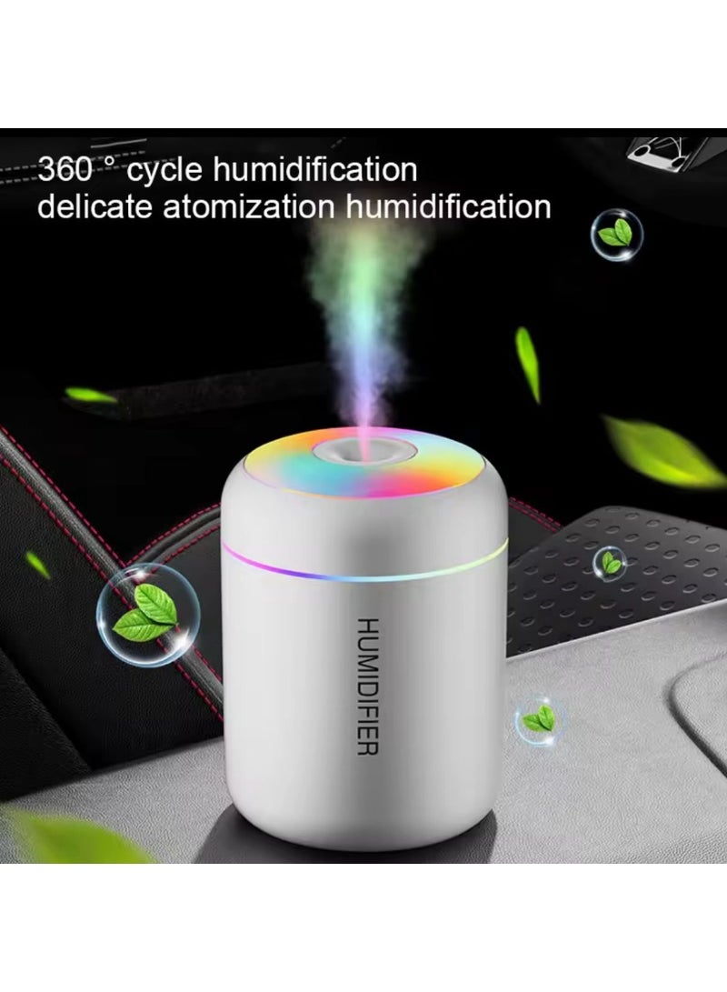 Humidifier Cool Mist Air LED Light Freshener Mini Aroma Diffuser Mist Maker Provides Fresh and Durable Air Suitable for Car, Bedroom, Living Room. 10ml Aroma Water is Included as a Gift. - Image 1