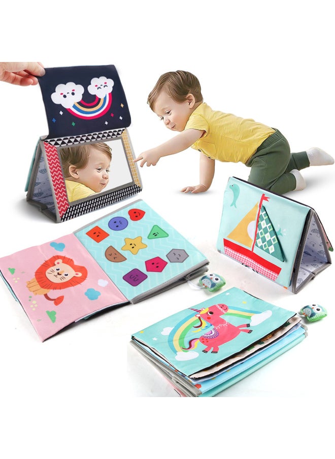 Source Manufacturers 21 0-3 Year Old Baby Cloth Book Animal Tail Cloth Book Early Education Ha Ha Mirror Desk Calendar Cloth Book Toys-Color:061-1 Lion Desk Calendar Cloth Book Haha Mirror 153g-Specifications:Our Supports Labeling  - Image 5