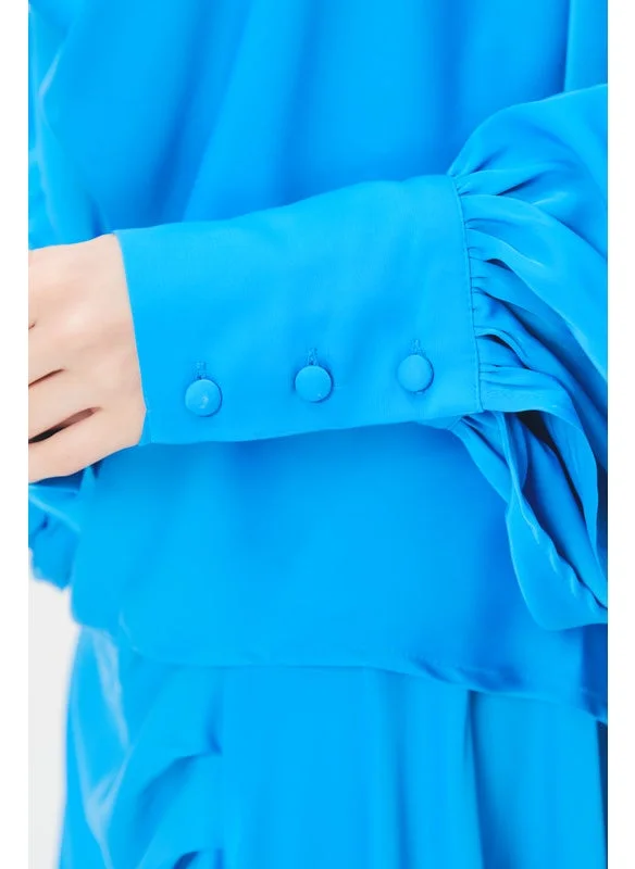 Tenda Wide blouse with hanging collar