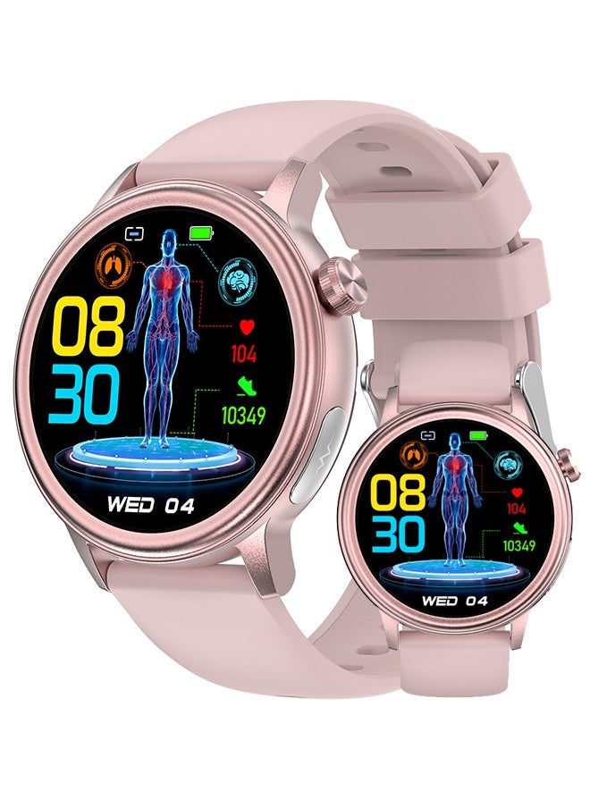 RollsTimi  Smart Watch For Men And Women, 1.39 Inch High Definition Full Screen Touch, Smart Voice Assistant, Multiple Sports Modes, Multiple Language Options, Magnetic Charging, Message Synchronization Reminder, Call Reminder, RT ET470  - Image 1