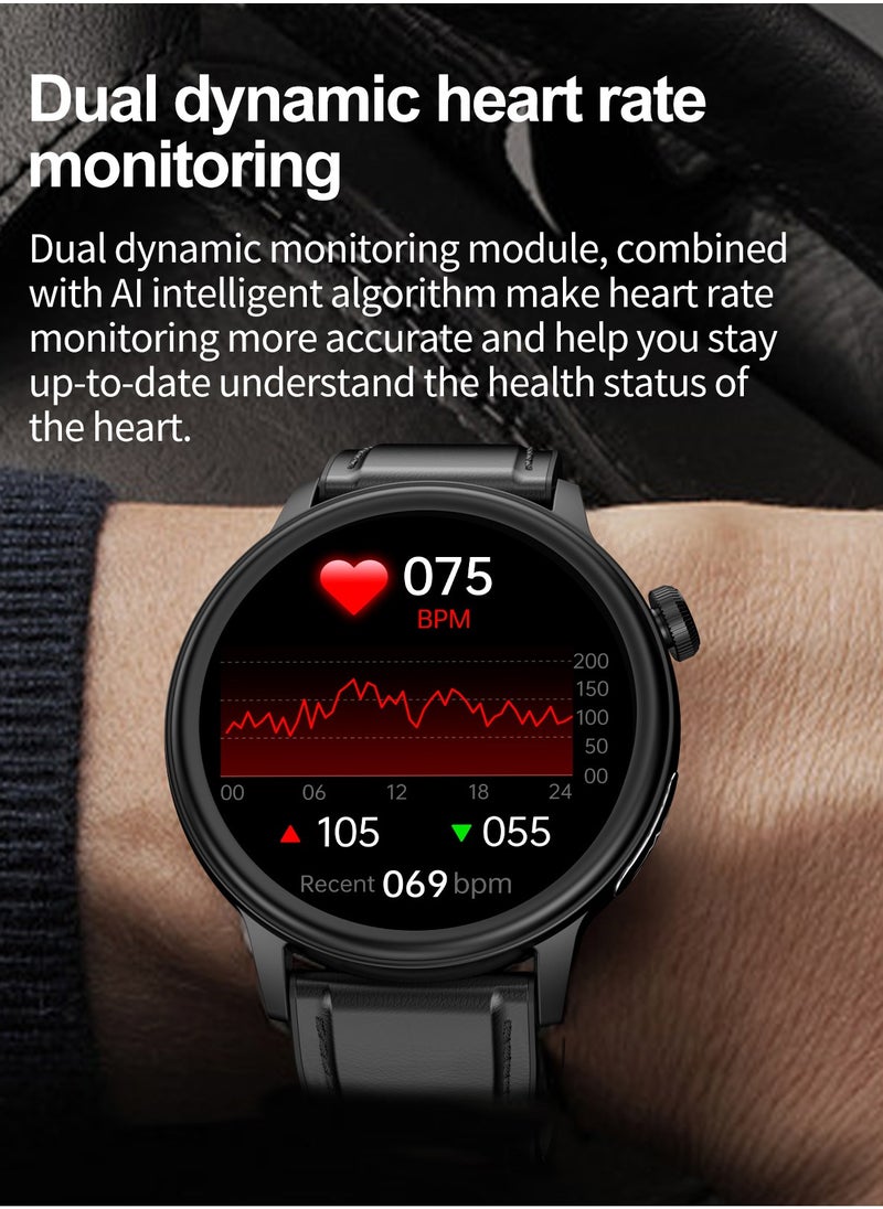Smart Watch For Men And Women, 1.39 Inch High Definition Full Screen Touch, Smart Voice Assistant, Multiple Sports Modes, Multiple Language Options, Magnetic Charging, Message Synchronization Reminder, Call Reminder, RT ET470