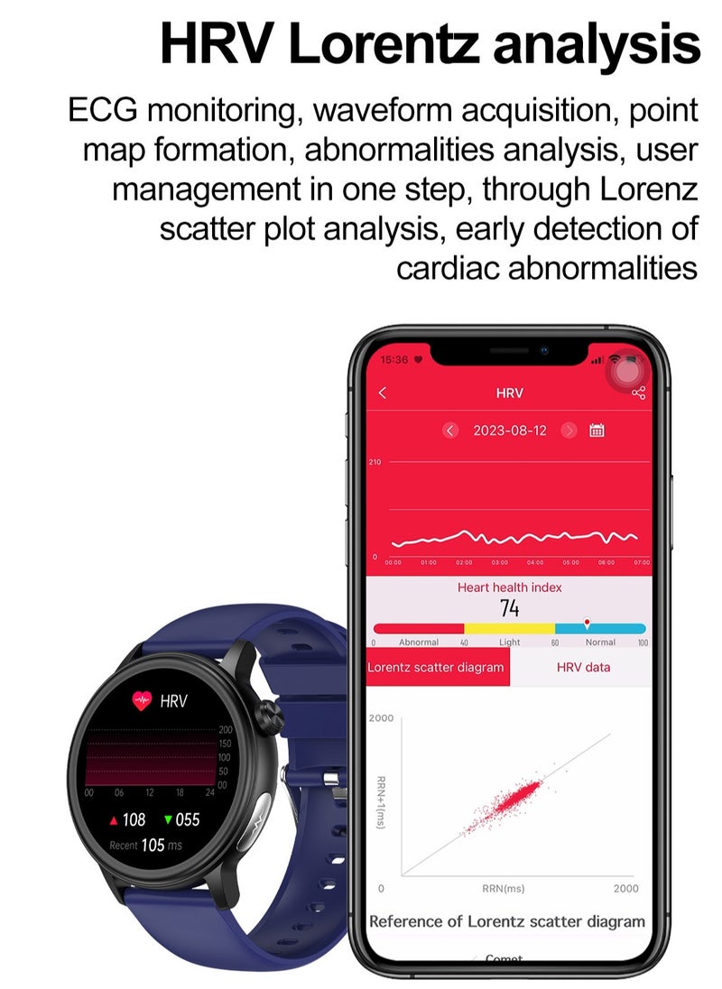 Smart Watch For Men And Women, 1.39 Inch High Definition Full Screen Touch, Smart Voice Assistant, Multiple Sports Modes, Multiple Language Options, Magnetic Charging, Message Synchronization Reminder, Call Reminder, RT ET470