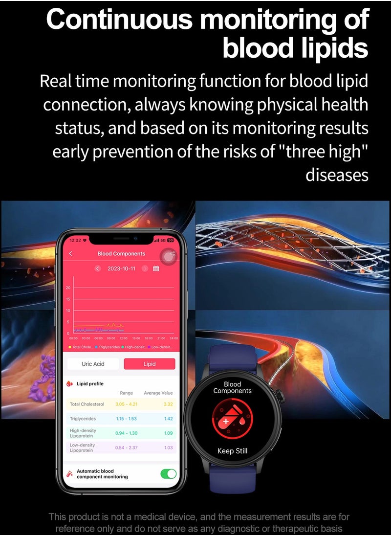 Smart Watch For Men And Women, 1.39 Inch High Definition Full Screen Touch, Smart Voice Assistant, Multiple Sports Modes, Multiple Language Options, Magnetic Charging, Message Synchronization Reminder, Call Reminder, RT ET470