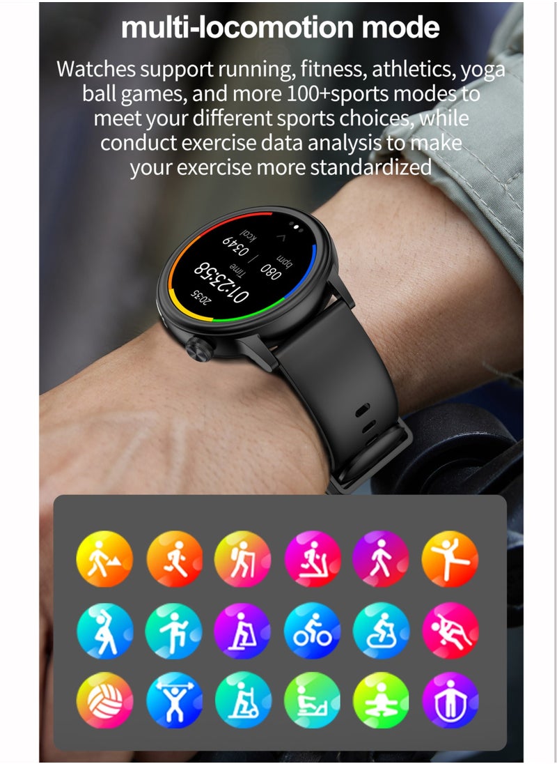 Smart Watch For Men And Women, 1.39 Inch High Definition Full Screen Touch, Smart Voice Assistant, Multiple Sports Modes, Multiple Language Options, Magnetic Charging, Message Synchronization Reminder, Call Reminder, RT ET470