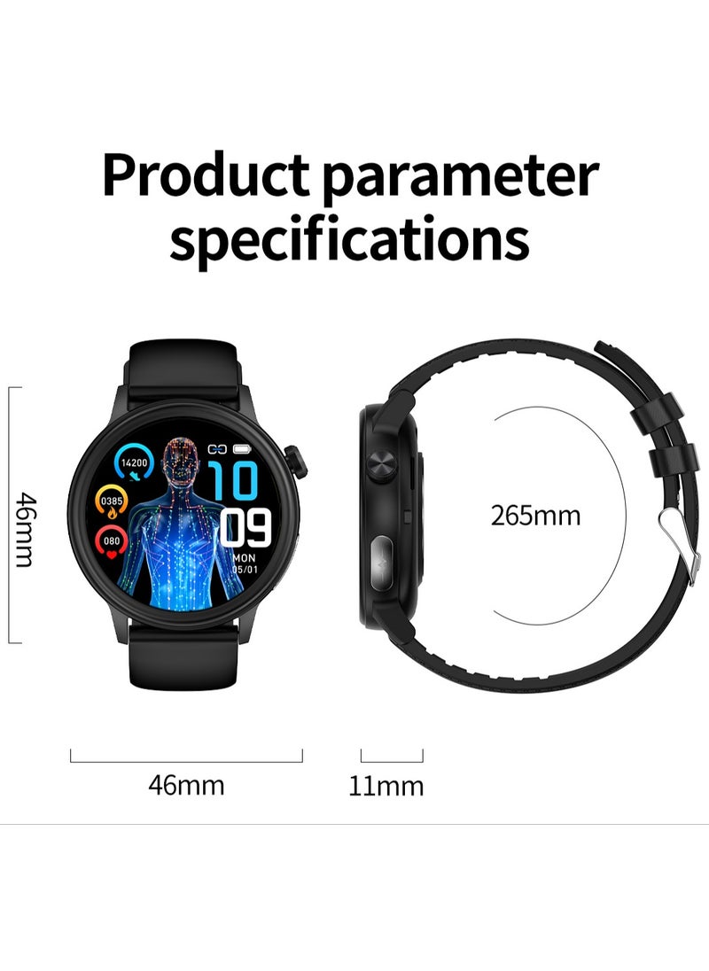 Smart Watch For Men And Women, 1.39 Inch High Definition Full Screen Touch, Smart Voice Assistant, Multiple Sports Modes, Multiple Language Options, Magnetic Charging, Message Synchronization Reminder, Call Reminder, RT ET470