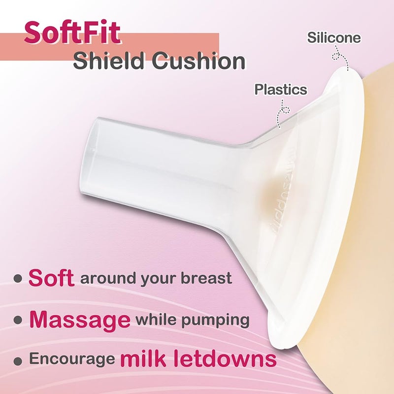 Nenesupply 19mm Soft Flange Compatible with Medela Breast Pump Parts Replace 19mm Flange for Medela Accessories Compatible with Pump in Style Parts Symphony Swing Harmony Pump and Personalfit Flex - Image 4