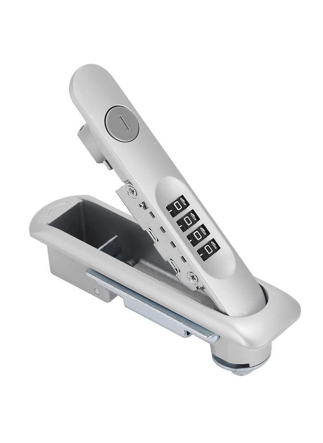 Thoraya - Zinc Alloy Cabinet Door Password Coded Lock with Keys for Home Office Hospital SchoolSilver - Image 1