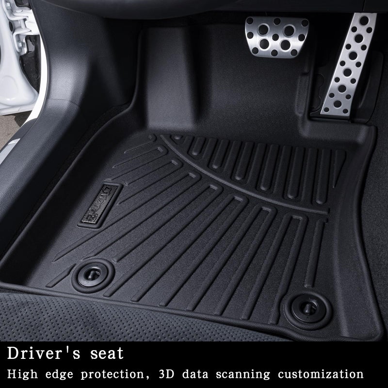 Generic LJWAITO Floor Mats & Cargo Liners for 2021 2022 2023 2024 Chevy Chevrolet Suburban/GMC Yukon XL/Cadillac Escalade ESV (Non Short axis) 8 Seats-2nd Row Bench Seat Car Floor Liners & Trunk Mat - Image 2