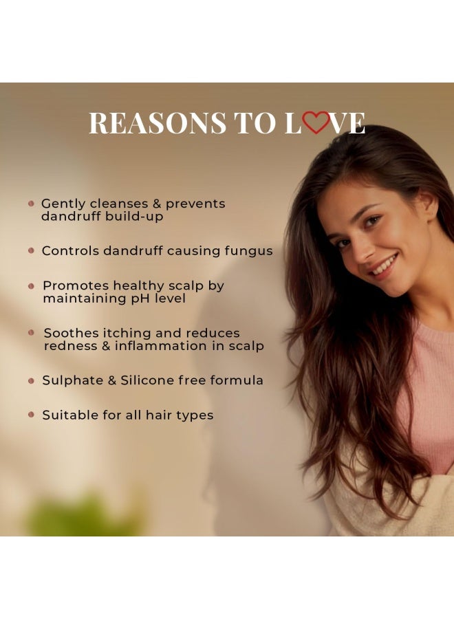 Just Herbs Ayurvedic Anti-Dandruff Shampoo For Strong & Bouncy Hair For Men & Women- Sls & Paraben Free- 200 ml - Image 2