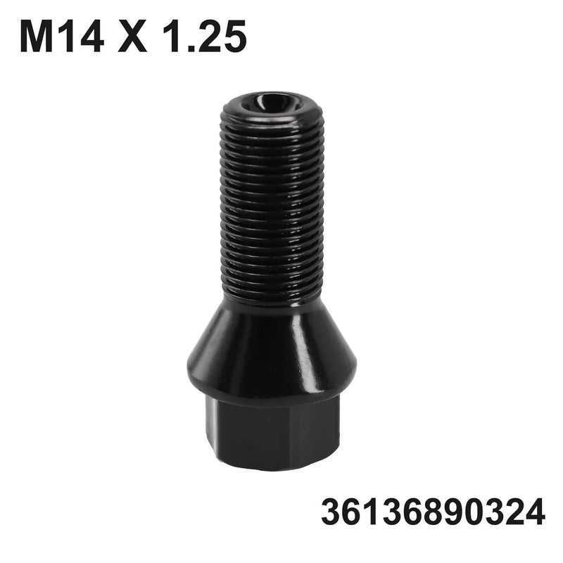 مجموعة براغي عجلات متوافقة مع سيارات بي إم دبليو لطرازات F06، GC، F12، F01، F02، F04، والسيارات الهجينة؛ تشمل قطع غيار لبراغي وصواميل عجلات السيارة. - Image 4