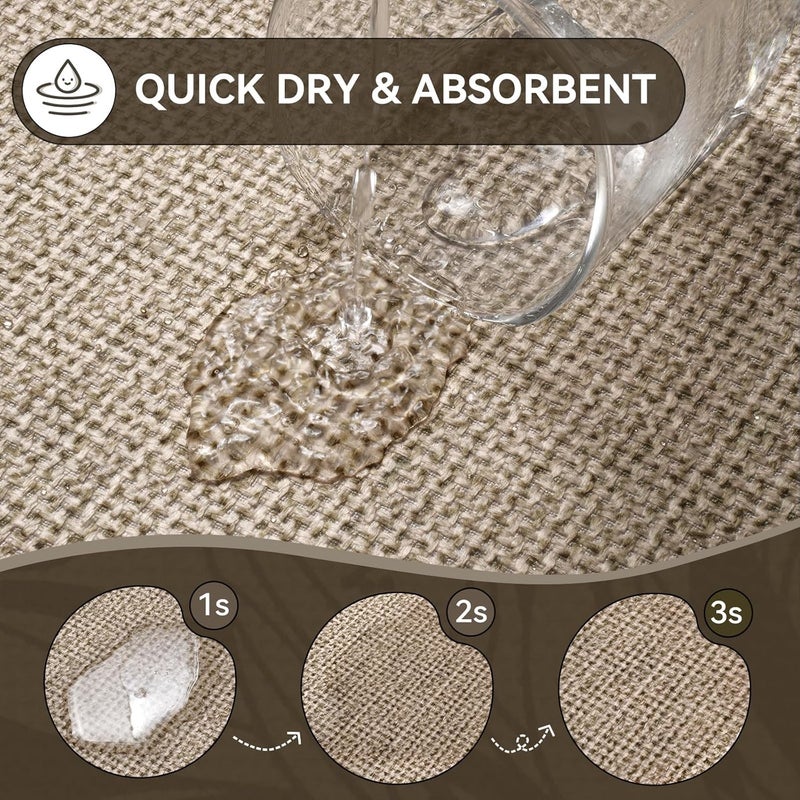 ordinarYone 2PCS Soft Absorbent Bathroom Mat Diatomite Bath Mat NonSlip Fast Dry Bathing Floor Mats for Safe Bathing Shower - Image 5