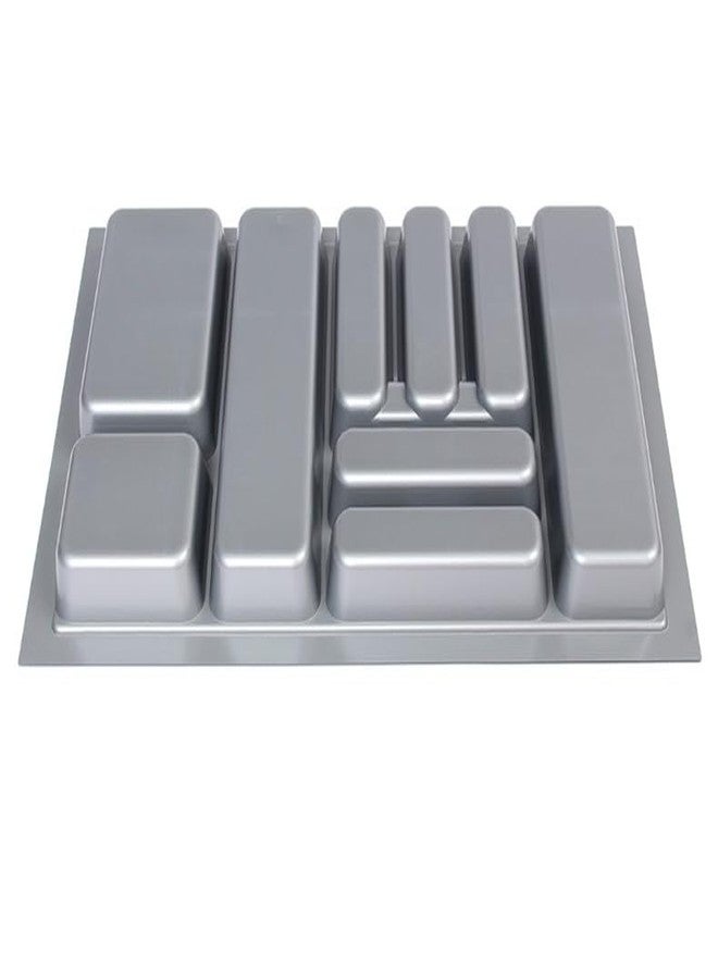 VOLO Plastic Cutlery Tray For Kitchen Drawer/Cutlery Storage Organizer Tray For Modular Kitchen Drawer, Size:600Mm (Color: Grey) - Image 3