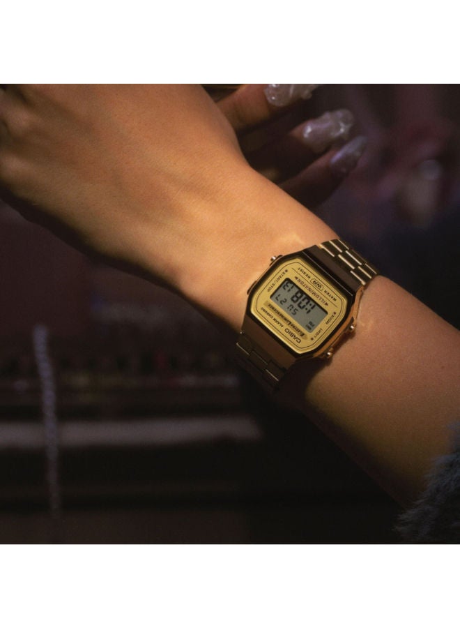 CASIO Stainless Steel Digital Wrist Watch A168WG-9WDF - Image 2