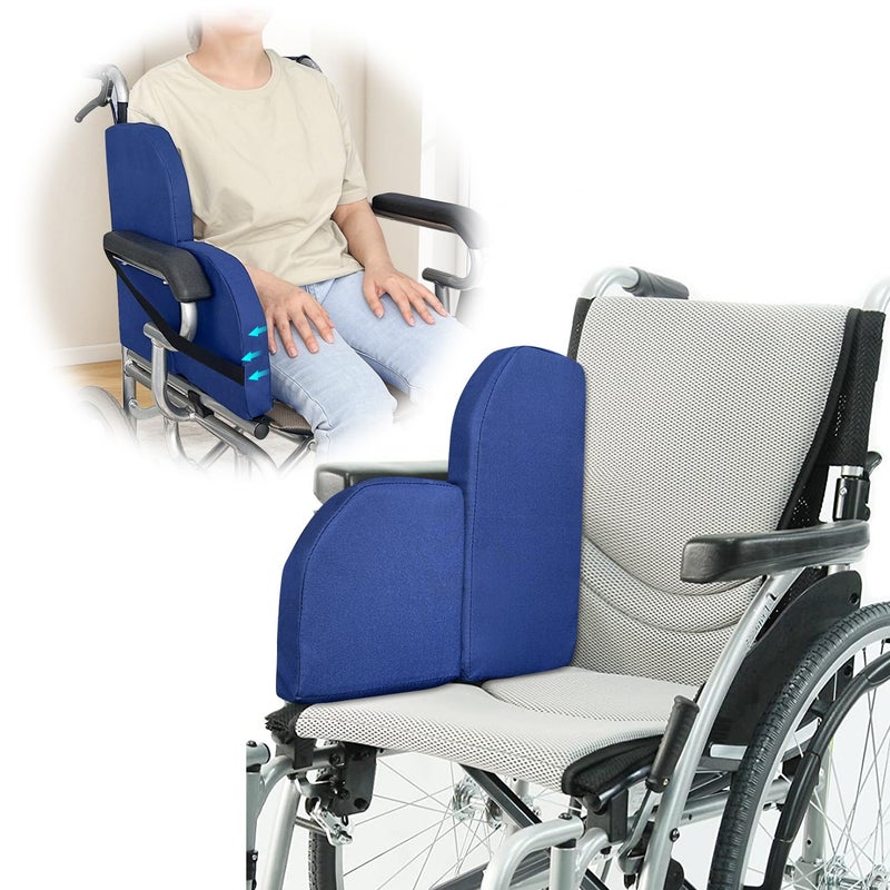 Lateral Support for Wheelchair Lateral Cushions for Seniors Wedge Pads Chair Support Attachment L Shape Padded for Wheelchair Side Right Guards Solid Panels for Elderly Positioning Better Posture