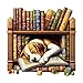 AEEKDOOK Wooden Puzzles for Adults Bookshelf Beagle Dog Wood Puzzles Adult Unique Animal Shape Wooden Jigsaw Puzzles for Adults Birthday Gifts for Puzzle Lovers Family 114 114in200pcs - Image 2
