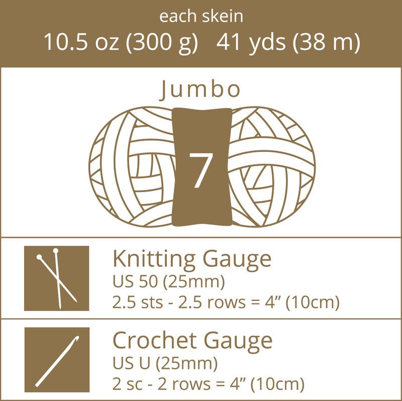 Crafted By Catherine Chunky Chenille Yarn - 2 Pack (41 Yards Each Skein), Grey, Gauge 7 Jumbo - Image 4