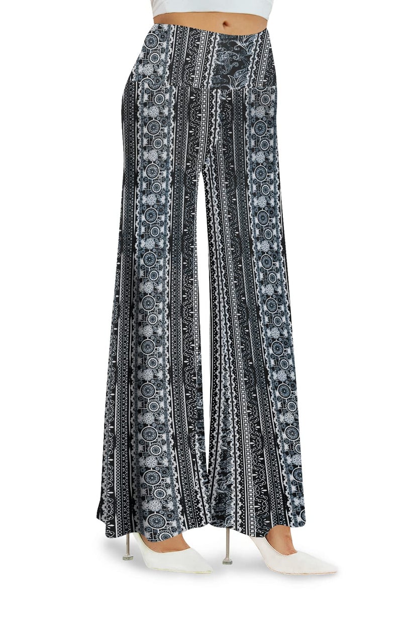 Arolina Women's Stretchy Wide Leg Palazzo Lounge Pants Casual Comfy High Waist Palazzo Pants - Image 1