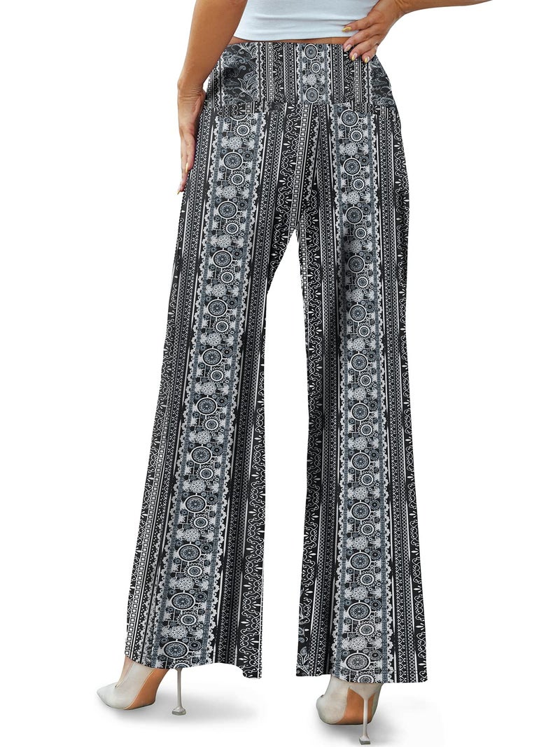 Arolina Women's Stretchy Wide Leg Palazzo Lounge Pants Casual Comfy High Waist Palazzo Pants - Image 4