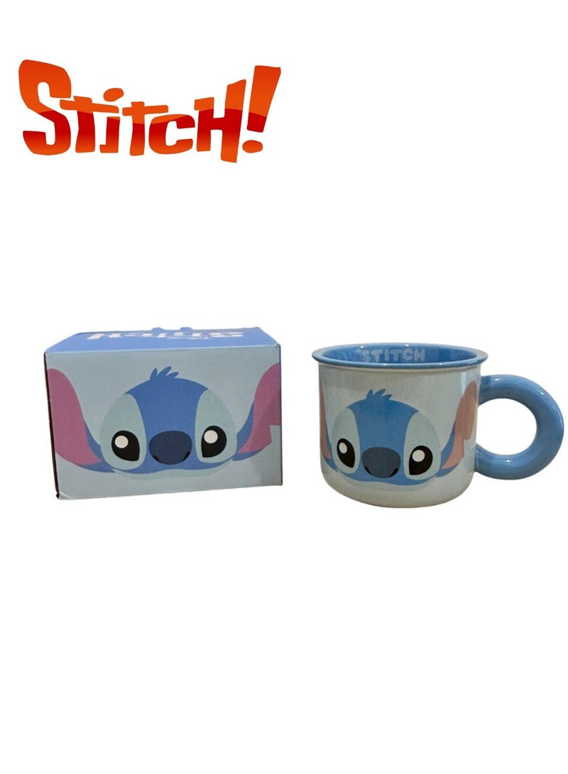 STITCH Mugs Mug with the cartoon character Angel Stitch, consisting of a mug suitable for gifts and holidays, Stitch is inspired by the Disney Lilo & Stitch movie series