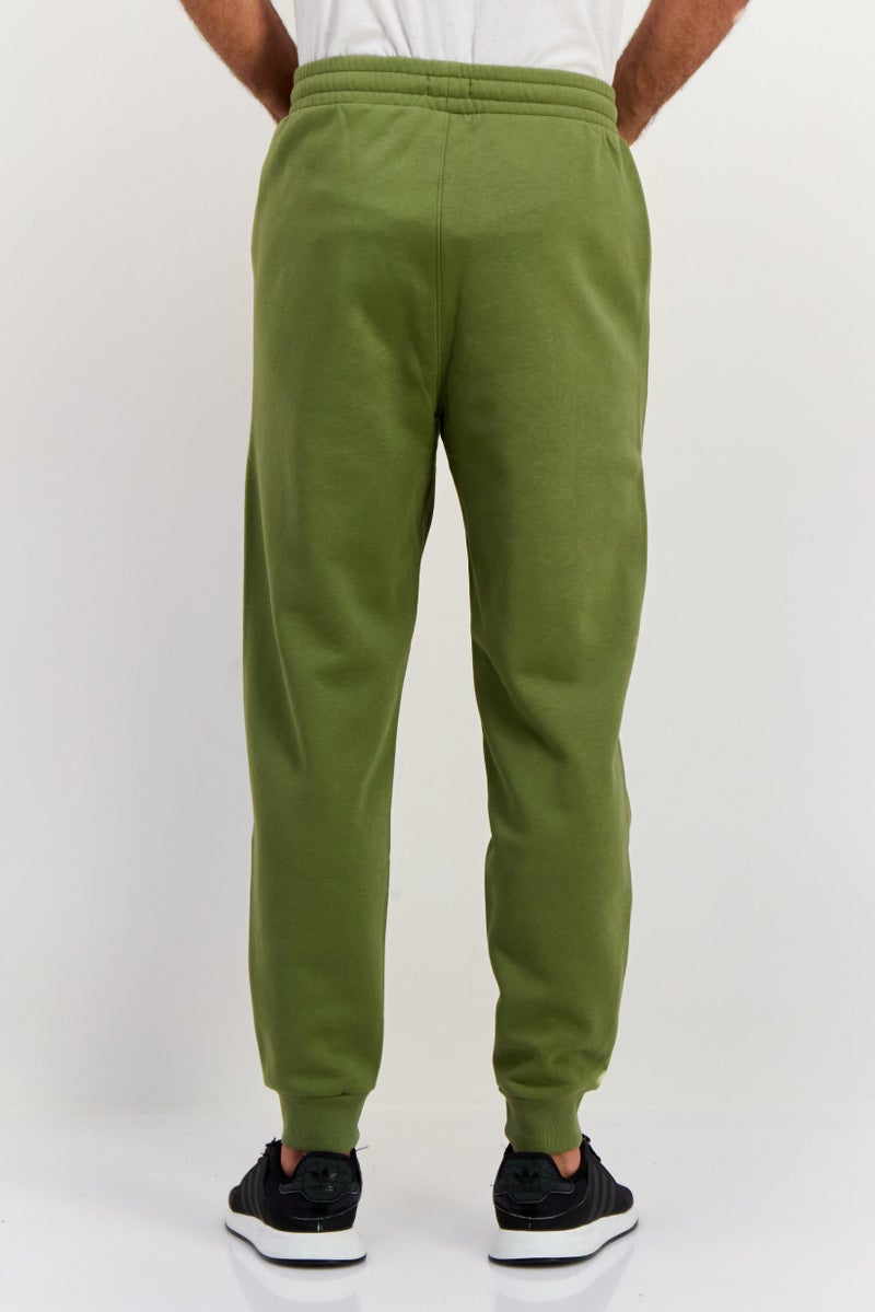 ESPRIT سروال رياضي عادي للرجال بشعار العلامة التجارية، أخضر - Image 3