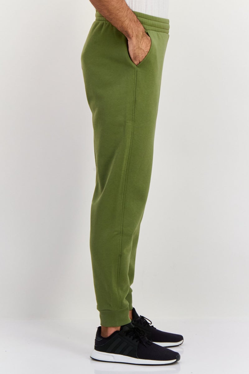 ESPRIT سروال رياضي عادي للرجال بشعار العلامة التجارية، أخضر - Image 4