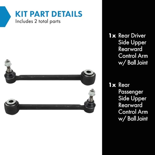 TRQ Rear Upper Control Arm Set Control Arm with Ball Joint Compatible with 2009-2017 Ford Expedition Lincoln Navigator - Image 2