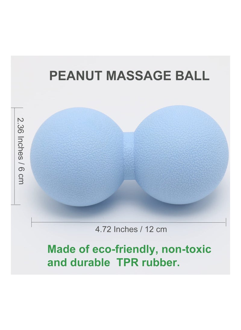 SYOSI Peanut Massage Ball, Double Lacrosse Ball Deep Tissue Roller Trigger Point Ball Yoga Massage Ball Bodywork Therapy Ball for Physical Therapy Myofascial Release Muscle Relaxer Acupoint Massage  - Image 5