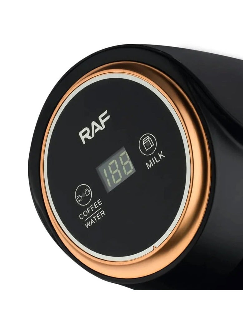 آر إيه أف ماكينة صنع القهوة الرقمية (وعاء متعدد الاستخدامات، قهوة، حليب، ماء)/300 مل/600 واط(R.116) - Image 3