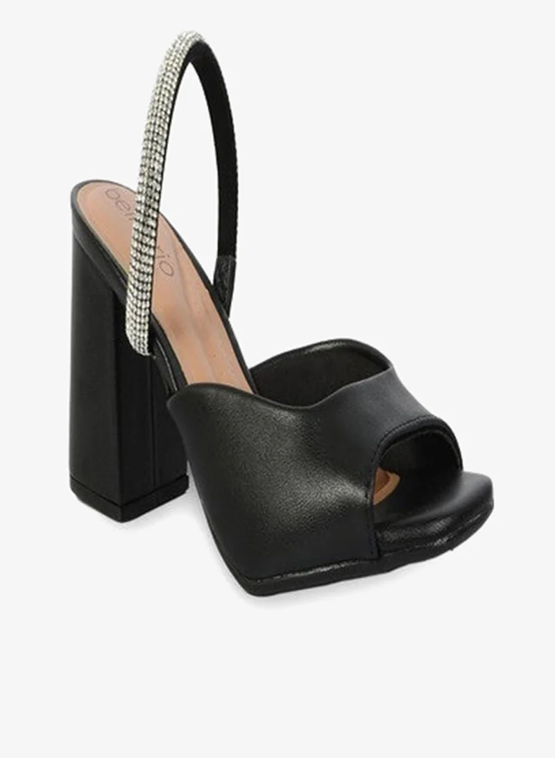 Alexanderr Mid Strap Open Toe Pumps