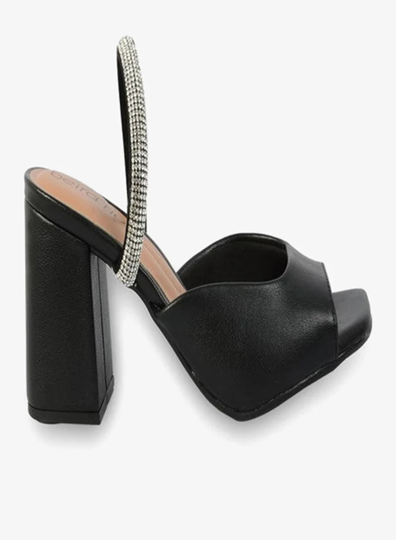 Beira Rio  Alexanderr Mid Strap Open Toe Pumps for Women | Best Price UAE