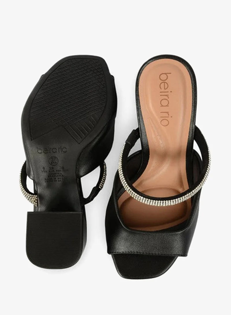 Beira Rio  Alexanderr Mid Strap Open Toe Pumps for Women | Best Price UAE