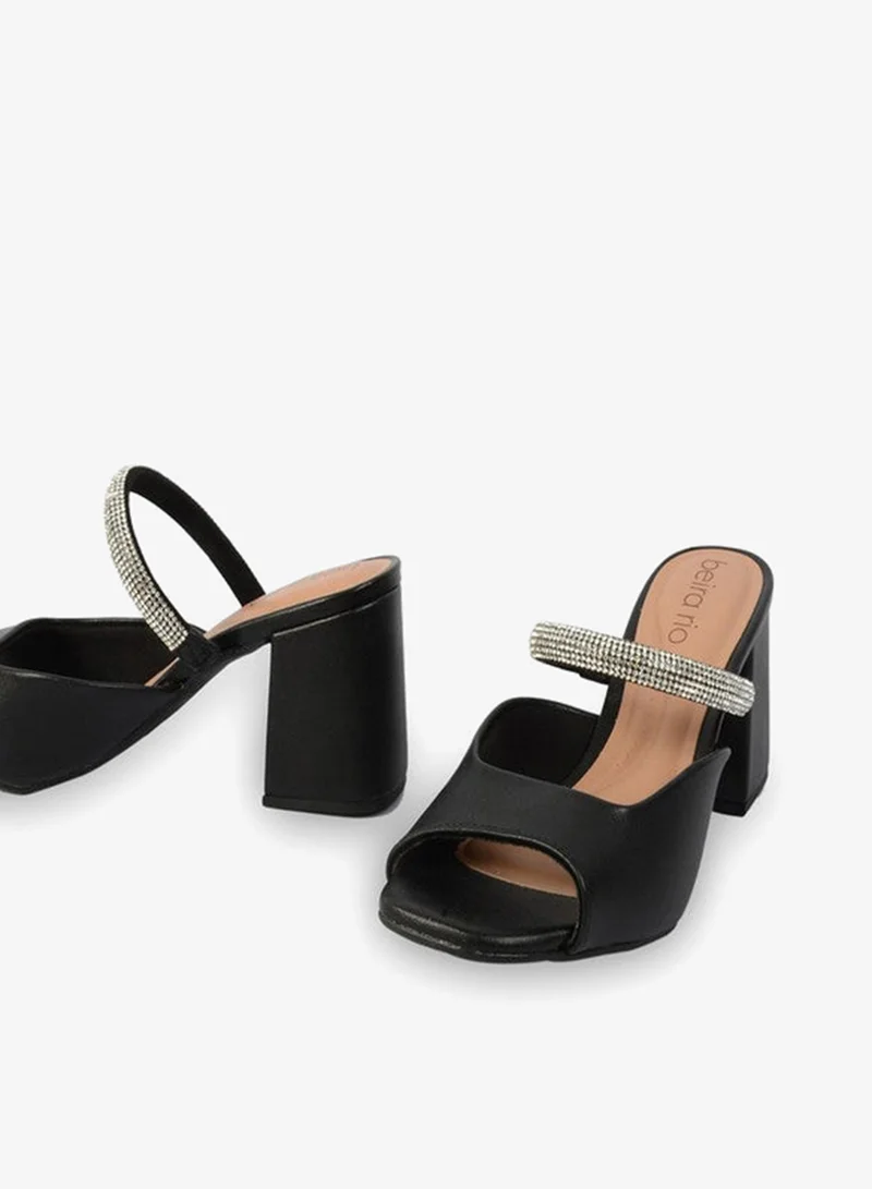 Beira Rio  Alexanderr Mid Strap Open Toe Pumps for Women | Best Price UAE