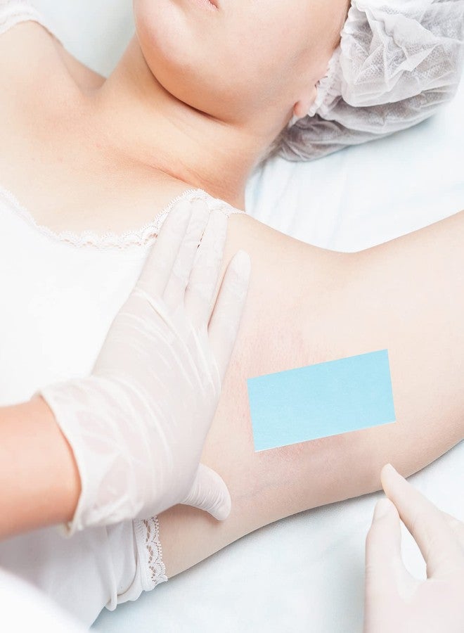 Blulu 400 Wax Strips Non Woven for All Skin Types Facial and Body Hair Removal Wax Paper Strips Epilating for Leg, Chest, Back, Intimate Area And Face 10 x 3.8 cm(Blue) - Image 5