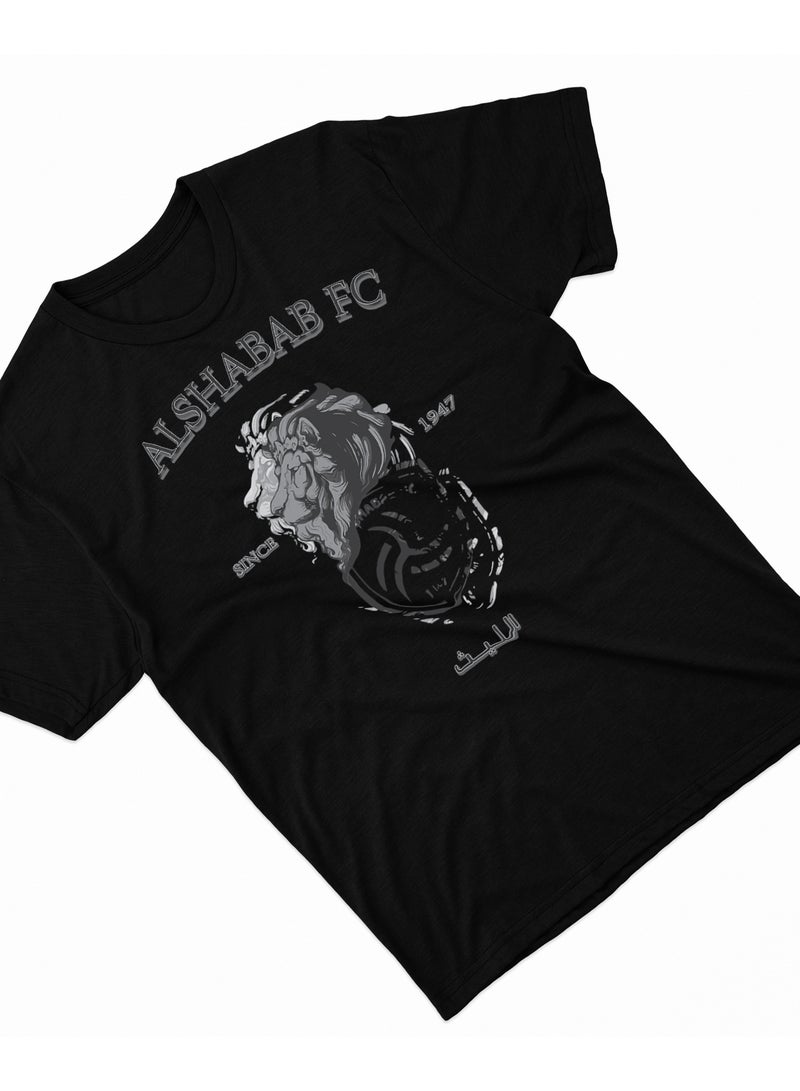 Fashion World Cotton T-shirt Printed with High-quality AlShabab Saudi Club‏ - Image 2