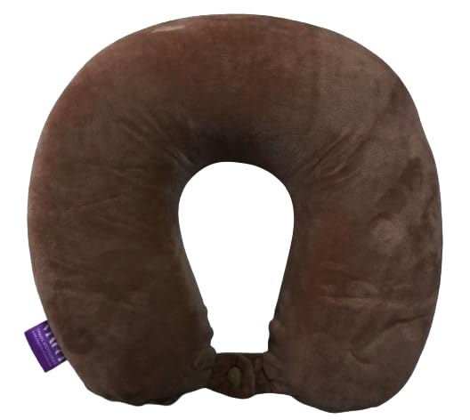Viaggi U Shaped Memory Foam Travel Neck and Neck Pain Relief Comfortable Super Soft Orthopedic Cervical Pillows Chocalte - Image 5