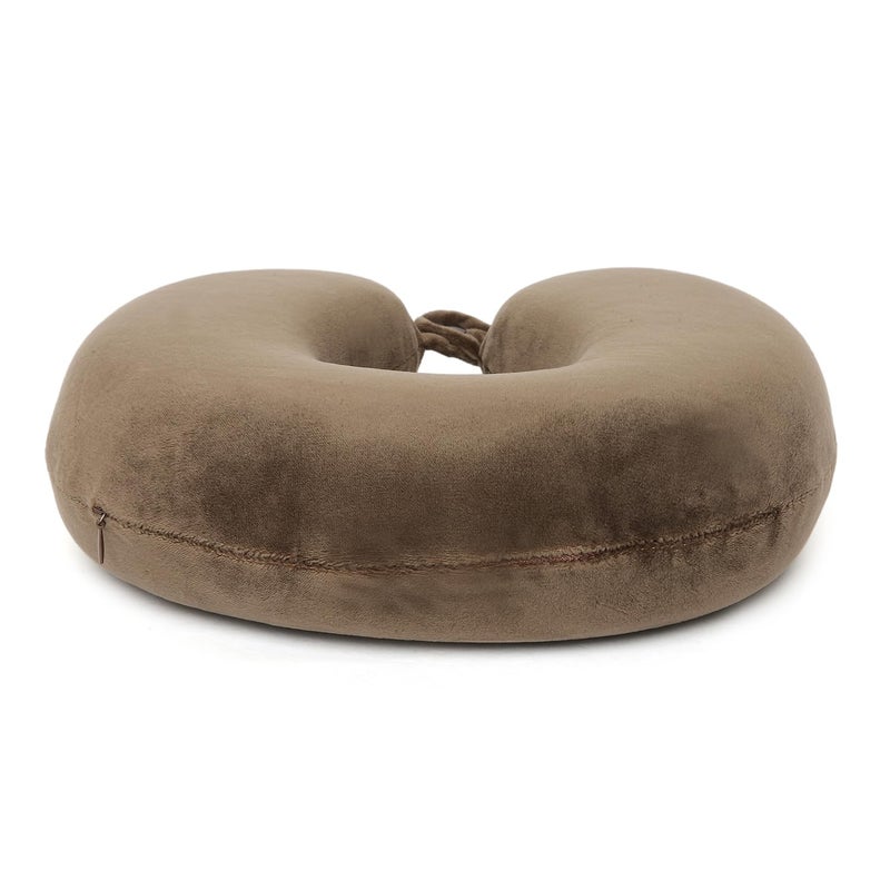 Viaggi U Shaped Memory Foam Travel Neck and Neck Pain Relief Comfortable Super Soft Orthopedic Cervical Pillows Chocalte - Image 4