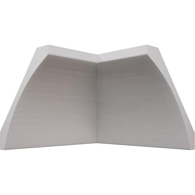 3 1/2"P X 4"H WM291 AMERICRAFT SOLID PAINT GRADE WOOD TRIMPRO CROWN MOULDING INSIDE CORNER, PRIMED PINE (MATCHES MOULDING MLDW01X05WM291PP) - Image 2